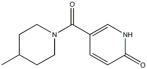 5-[(4-methylpiperidin-1-yl)carbonyl]-1,2-dihydropyridin-2-one Struktur