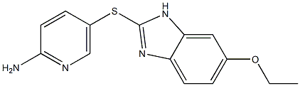 5-[(6-ethoxy-1H-1,3-benzodiazol-2-yl)sulfanyl]pyridin-2-amine Struktur