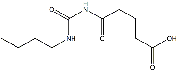 5-[(butylcarbamoyl)amino]-5-oxopentanoic acid Struktur