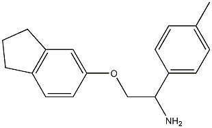 5-[2-amino-2-(4-methylphenyl)ethoxy]-2,3-dihydro-1H-indene Struktur