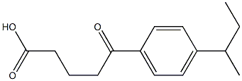 5-[4-(butan-2-yl)phenyl]-5-oxopentanoic acid Struktur