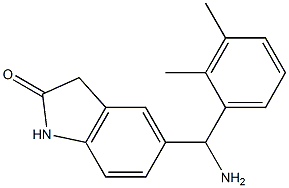 5-[amino(2,3-dimethylphenyl)methyl]-2,3-dihydro-1H-indol-2-one Struktur