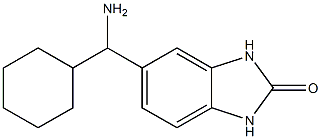 5-[amino(cyclohexyl)methyl]-2,3-dihydro-1H-1,3-benzodiazol-2-one Struktur