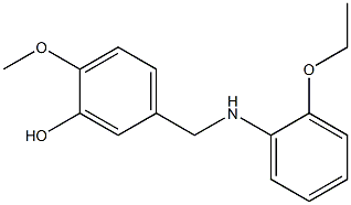 5-{[(2-ethoxyphenyl)amino]methyl}-2-methoxyphenol Structure