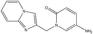 5-amino-1-{imidazo[1,2-a]pyridin-2-ylmethyl}-1,2-dihydropyridin-2-one Struktur