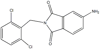 5-amino-2-[(2,6-dichlorophenyl)methyl]-2,3-dihydro-1H-isoindole-1,3-dione Struktur