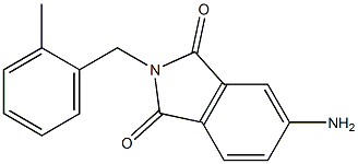 5-amino-2-[(2-methylphenyl)methyl]-2,3-dihydro-1H-isoindole-1,3-dione Struktur