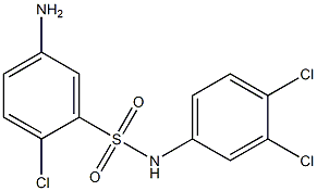 5-amino-2-chloro-N-(3,4-dichlorophenyl)benzene-1-sulfonamide Struktur