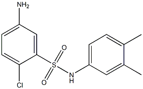 5-amino-2-chloro-N-(3,4-dimethylphenyl)benzene-1-sulfonamide Struktur