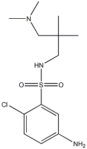 5-amino-2-chloro-N-{2-[(dimethylamino)methyl]-2-methylpropyl}benzene-1-sulfonamide Struktur