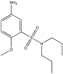 5-amino-2-methoxy-N,N-dipropylbenzene-1-sulfonamide Struktur