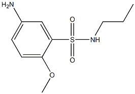 5-amino-2-methoxy-N-propylbenzene-1-sulfonamide Struktur