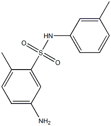 5-amino-2-methyl-N-(3-methylphenyl)benzene-1-sulfonamide Struktur