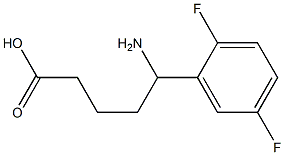 5-amino-5-(2,5-difluorophenyl)pentanoic acid Struktur