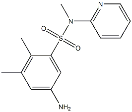 5-amino-N,2,3-trimethyl-N-(pyridin-2-yl)benzene-1-sulfonamide Struktur