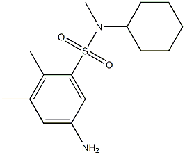 5-amino-N-cyclohexyl-N,2,3-trimethylbenzene-1-sulfonamide Struktur