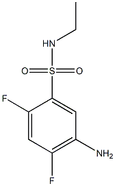 5-amino-N-ethyl-2,4-difluorobenzene-1-sulfonamide Struktur