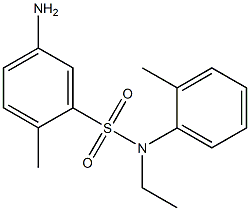 5-amino-N-ethyl-2-methyl-N-(2-methylphenyl)benzene-1-sulfonamide Struktur