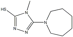 5-azepan-1-yl-4-methyl-4H-1,2,4-triazole-3-thiol Struktur