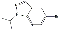 5-bromo-1-isopropyl-1H-pyrazolo[3,4-b]pyridine Struktur