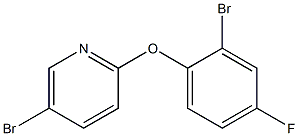 5-bromo-2-(2-bromo-4-fluorophenoxy)pyridine Struktur