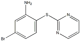 5-bromo-2-(pyrimidin-2-ylsulfanyl)aniline Struktur