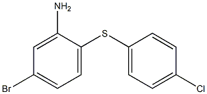 5-bromo-2-[(4-chlorophenyl)sulfanyl]aniline Struktur