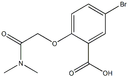 5-bromo-2-[(dimethylcarbamoyl)methoxy]benzoic acid Struktur