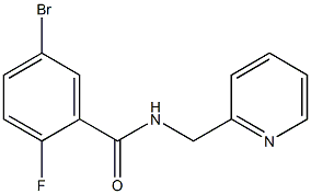 5-bromo-2-fluoro-N-(pyridin-2-ylmethyl)benzamide Struktur