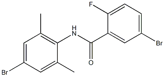 5-bromo-N-(4-bromo-2,6-dimethylphenyl)-2-fluorobenzamide Struktur