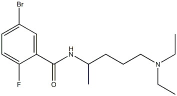 5-bromo-N-[5-(diethylamino)pentan-2-yl]-2-fluorobenzamide Struktur