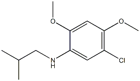 5-chloro-2,4-dimethoxy-N-(2-methylpropyl)aniline Struktur