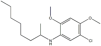 5-chloro-2,4-dimethoxy-N-(octan-2-yl)aniline Struktur