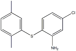 5-chloro-2-[(2,5-dimethylphenyl)sulfanyl]aniline Struktur