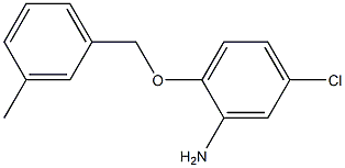 5-chloro-2-[(3-methylphenyl)methoxy]aniline Struktur