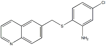 5-chloro-2-[(quinolin-6-ylmethyl)sulfanyl]aniline Struktur