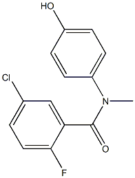 5-chloro-2-fluoro-N-(4-hydroxyphenyl)-N-methylbenzamide Struktur