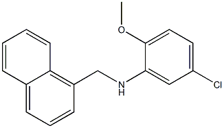 5-chloro-2-methoxy-N-(naphthalen-1-ylmethyl)aniline Struktur