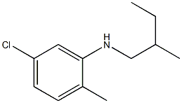 5-chloro-2-methyl-N-(2-methylbutyl)aniline Struktur