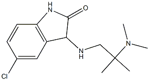 5-chloro-3-{[2-(dimethylamino)-2-methylpropyl]amino}-2,3-dihydro-1H-indol-2-one Struktur