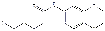 5-chloro-N-(2,3-dihydro-1,4-benzodioxin-6-yl)pentanamide Struktur