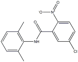 5-chloro-N-(2,6-dimethylphenyl)-2-nitrobenzamide Struktur