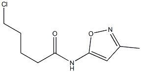 5-chloro-N-(3-methyl-1,2-oxazol-5-yl)pentanamide Struktur