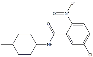 5-chloro-N-(4-methylcyclohexyl)-2-nitrobenzamide Struktur