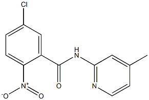 5-chloro-N-(4-methylpyridin-2-yl)-2-nitrobenzamide Struktur