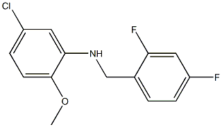 5-chloro-N-[(2,4-difluorophenyl)methyl]-2-methoxyaniline Struktur