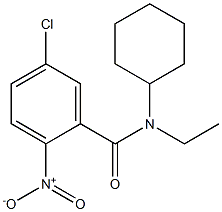 5-chloro-N-cyclohexyl-N-ethyl-2-nitrobenzamide Struktur