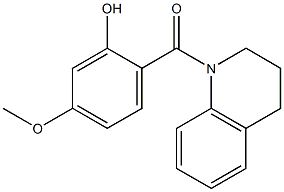 5-methoxy-2-(1,2,3,4-tetrahydroquinolin-1-ylcarbonyl)phenol Struktur