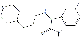 5-methyl-3-{[3-(morpholin-4-yl)propyl]amino}-2,3-dihydro-1H-indol-2-one Struktur