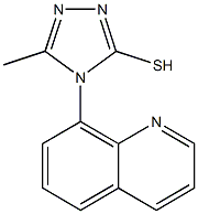 5-methyl-4-(quinolin-8-yl)-4H-1,2,4-triazole-3-thiol Struktur